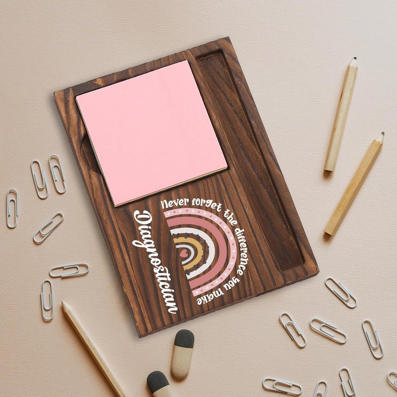 SunyJone Diagnostician Gifts, Thank You Appreciation Gifts for Diagnostician Week Graduation Birthday Christmas Office Desk Self-Stick Note Pad Holders SBB41 - Image 5